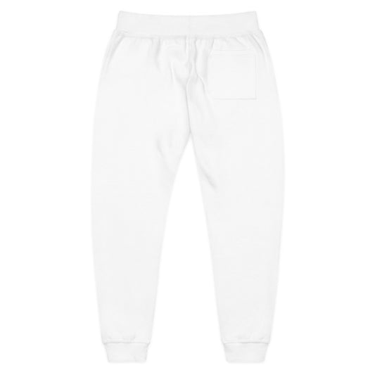 Embroidered Pocket Joggers — Minimal Blue Abstract Patch Sweatpants